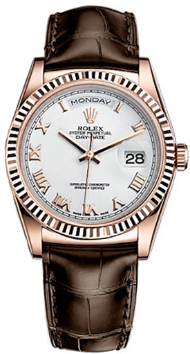 Rolex Day-Date Watches Unisex White Self winding Automatic 118135-0064 Watch