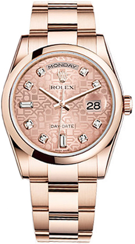 Rolex Day-Date Watches Jubilee Pink Self winding Automatic 118205-PNKJDO Watch
