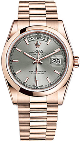 Rolex Day-Date Watches  Rhodium Grey Self winding Automatic 118205-RHOSP Watch