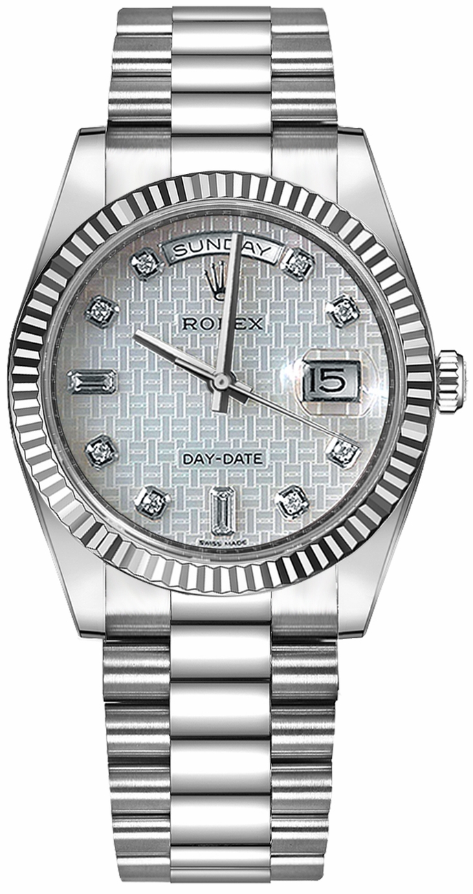 Rolex Day-Date Watches Unisex Mother of Pearl Self winding Automatic 118239-0277 Watch