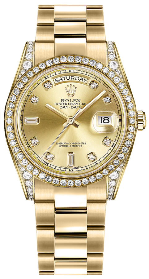 Rolex Day-Date Watches Champagne Self winding Automatic 118388-0126 Watch