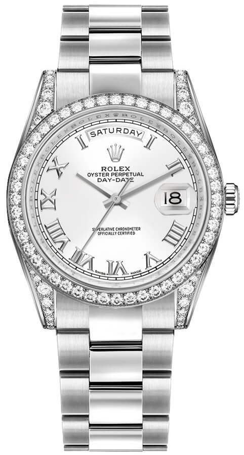 Rolex Day-Date Watches Unisex White Self winding Automatic 118389-0119 Watch