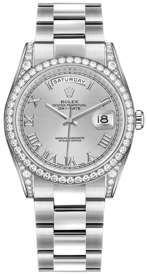 Rolex Day-Date Watches  Silver Self winding Automatic 118389-0121 Watch