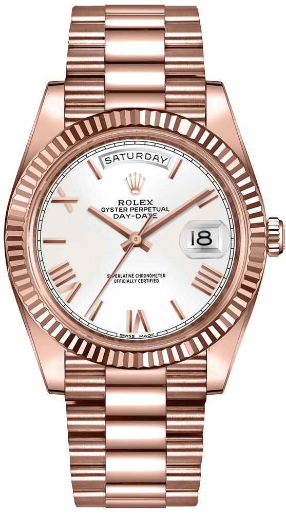Rolex Day-Date Watches Mens White Self winding Automatic 228235-0032 Watch