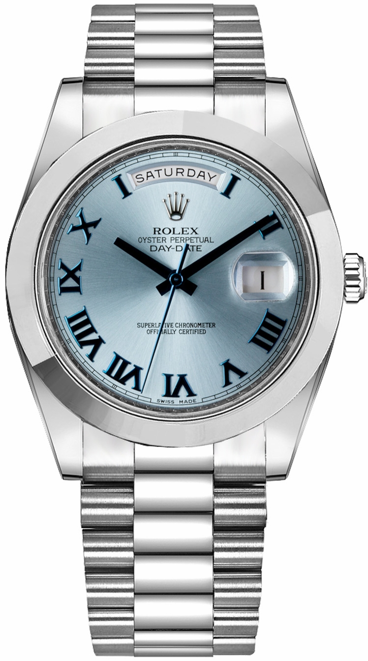Rolex Day-Date Watches Mens Blue Self winding Automatic 218206-BLUBRP Watch