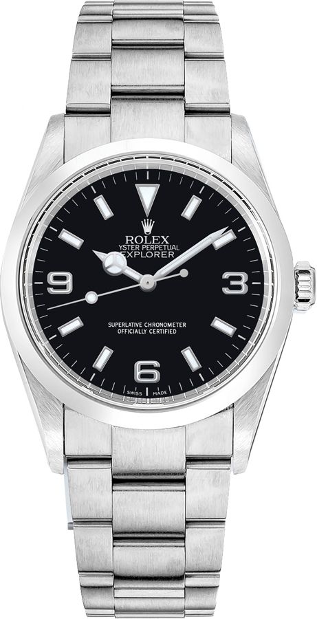 Rolex Explorer Watches Unisex Black Self winding Automatic 114270-0001 Watch