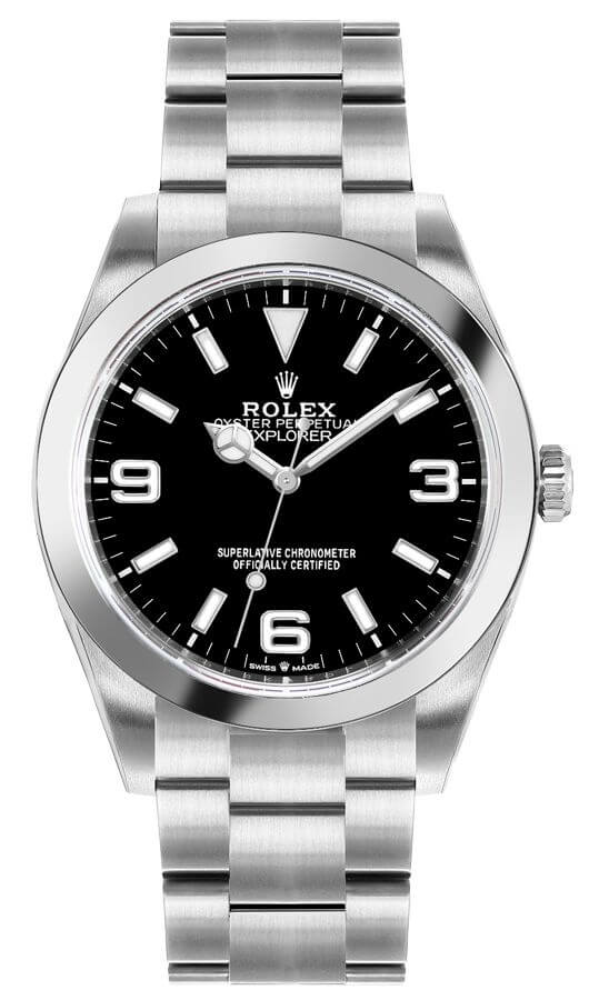 Rolex Explorer Watches Unisex Black Self winding Automatic 124270-0001 Watch