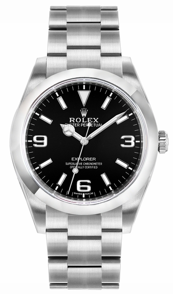 Rolex Explorer Watches Mens Black Self winding Automatic 214270-0003-S Watch