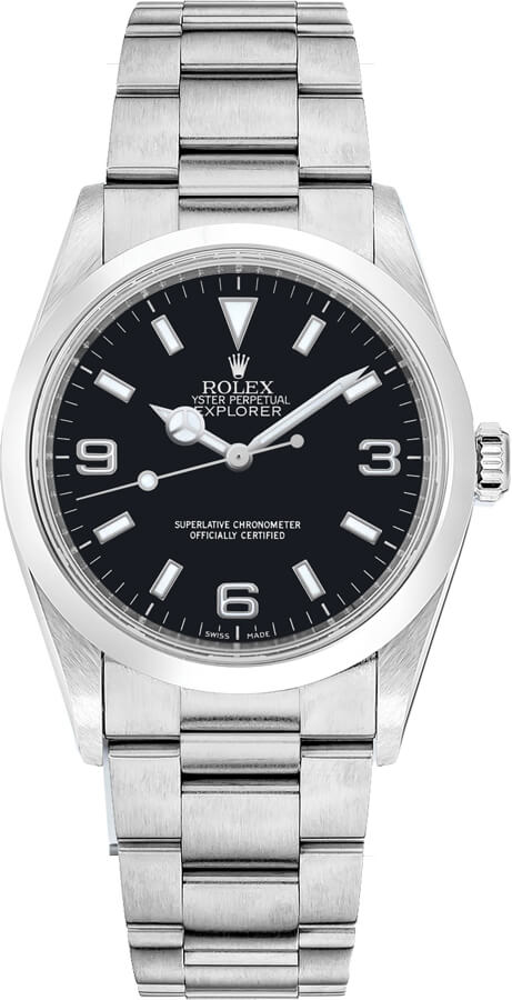 Rolex Explorer Watches Unisex Black Self Winding Automatic 14270 Watch