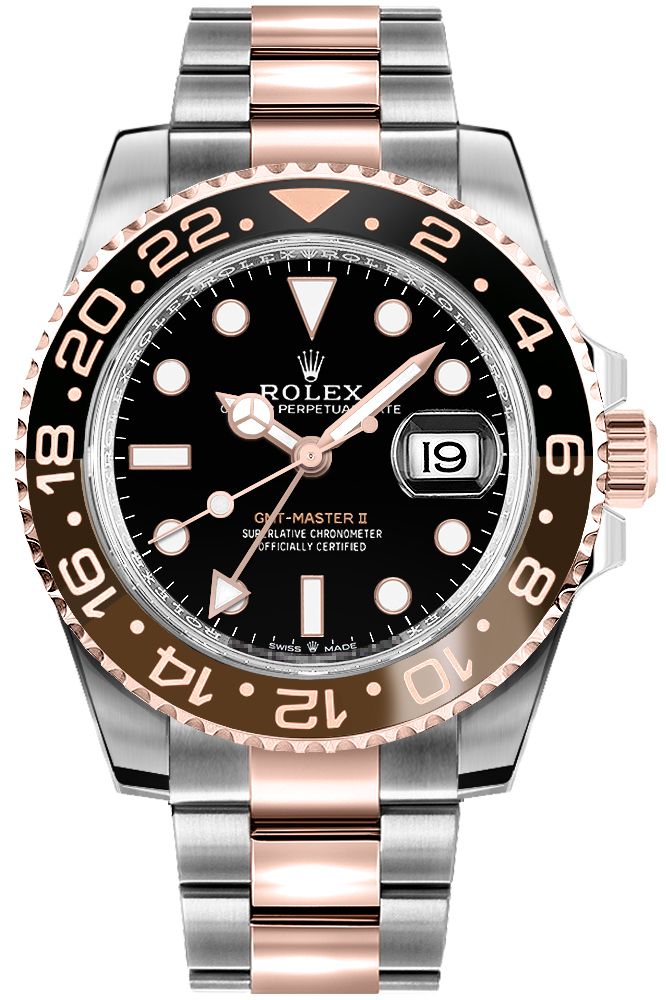 Rolex GMT-Master II Watches Mens Black Self winding Automatic 126711CHNR-0002 Watch