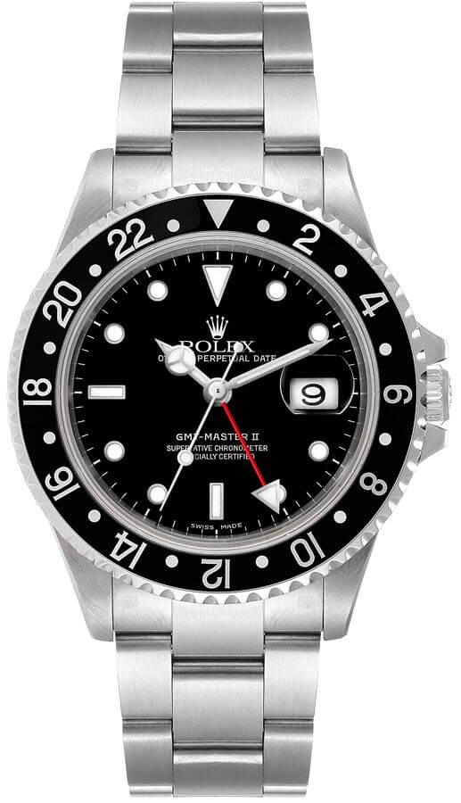 Rolex GMT-Master II Watches Mens Black Self winding Automatic 16710 Watch
