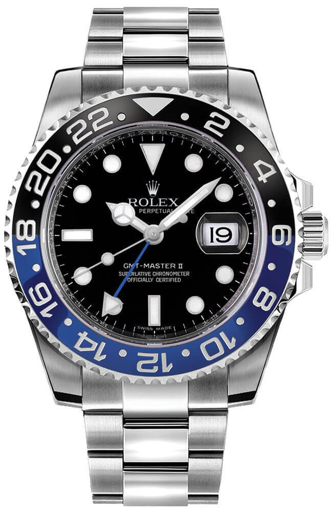 Rolex GMT-Master II Watches Mens Black Self winding Automatic 116710BLNR-0002 Watch