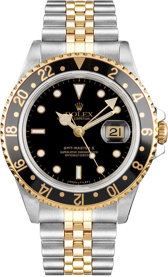 Rolex GMT-Master II Watches Mens Black Self winding Automatic 16713LN-J Watch