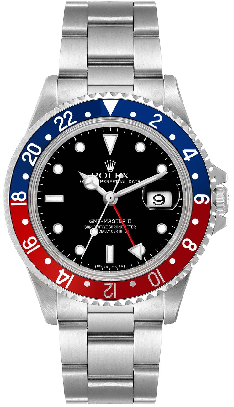 Rolex GMT-Master II Watches Mens Black Self winding Automatic 16710-PEPSI Watch