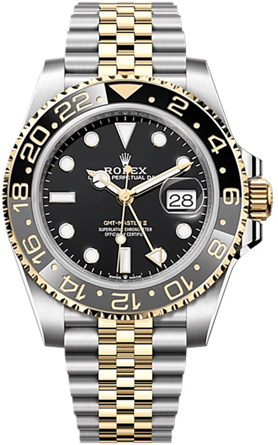 Rolex GMT-Master II Watches Mens Black Self Winding Automatic 126713GRNR-0001 Watch