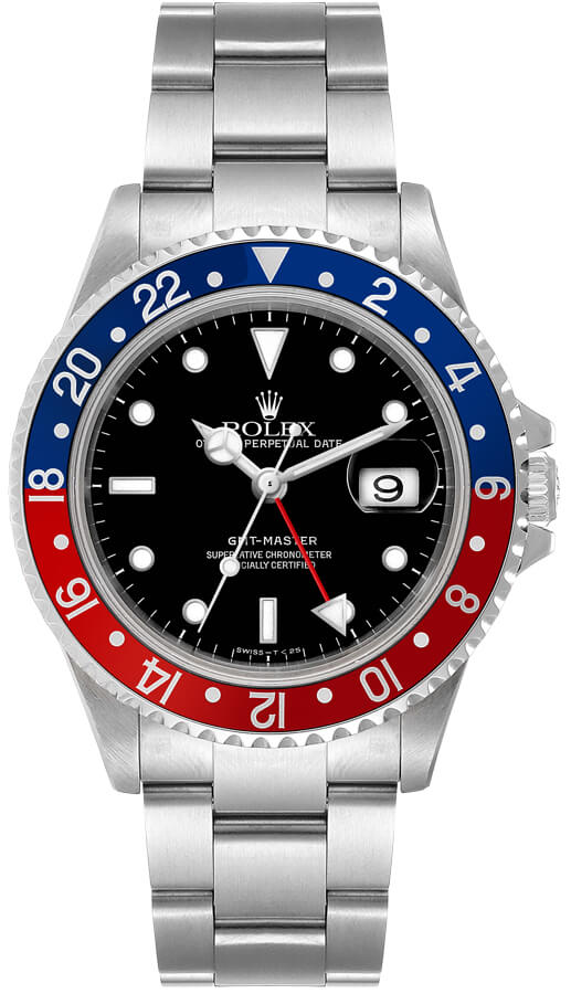 Rolex GMT-Master Watches Mens Black Self winding Automatic 16700-PEPSI Watch