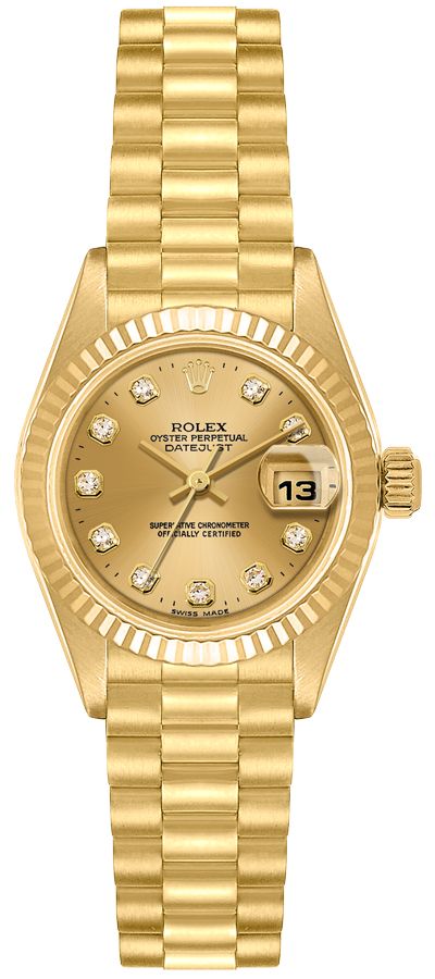 Rolex Lady-Datejust Watches Ladies Champagne Self winding Automatic 79178-CHPDP Watch