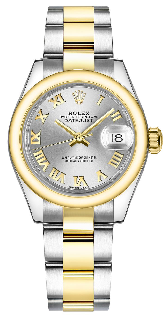 Rolex Lady-Datejust Watches Mens Silver Self winding Automatic 279163-0006 Watch