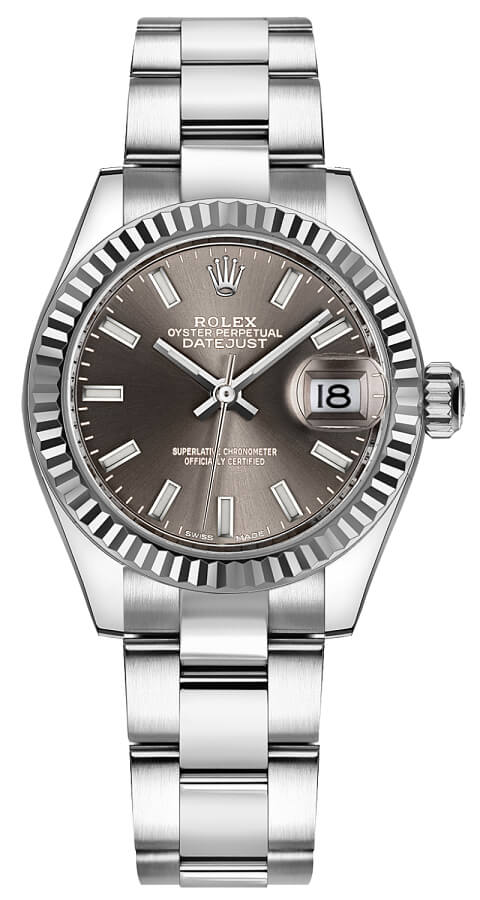 Rolex Lady-Datejust Watches Ladies Dark Grey Self winding Automatic 279174-0012 Watch