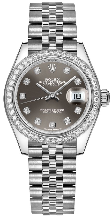 Rolex Lady-Datejust Watches Grey Self winding Automatic 279384RBR-0017 Watch