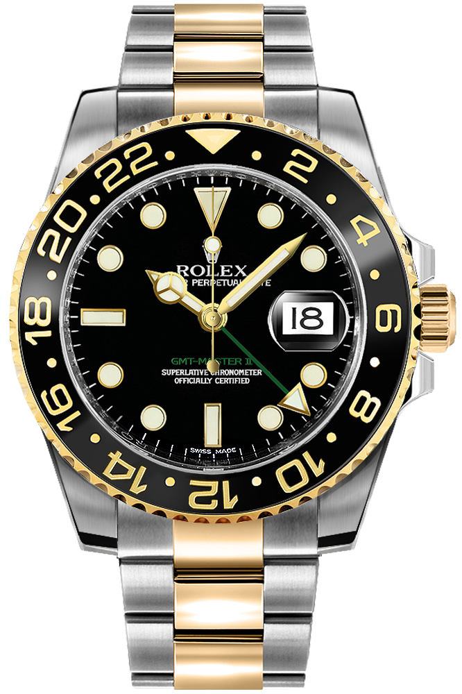 Rolex GMT-Master II Watches Mens Black Self winding Automatic 116713LN-0001-SD Watch