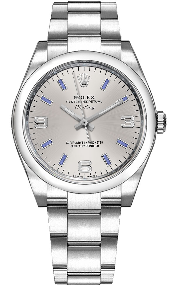 Rolex Oyster Perpetual Watches Ladies Silver Self winding Automatic 114200-SLVABSO Watch