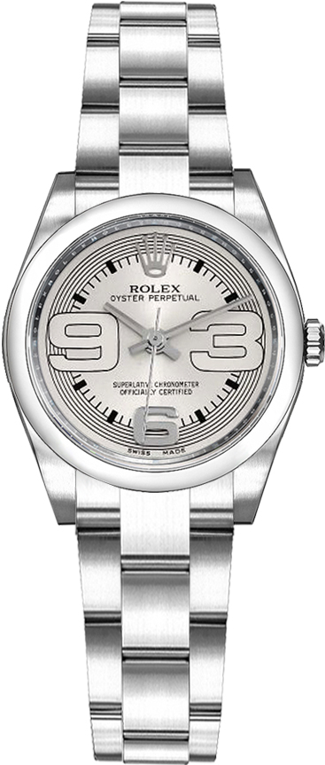 Rolex Oyster Perpetual Watches Ladies Silver Self winding Automatic Chronometer 176200-SLVAO Watch