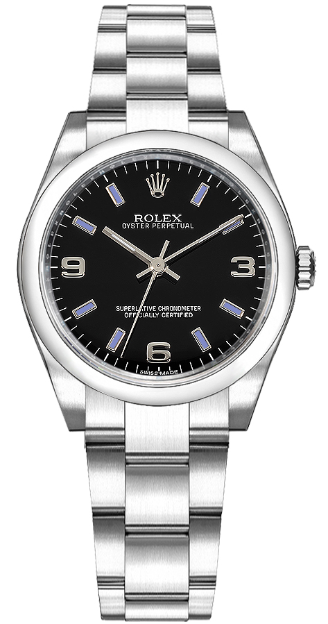 Rolex Oyster Perpetual Watches Ladies Black Self winding Automatic 177200-BKBADO Watch