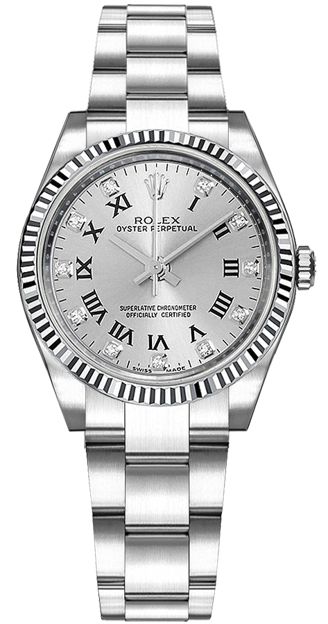 Rolex Oyster Perpetual Watches Ladies Silver Self winding Automatic 177234-SLVRDO Watch