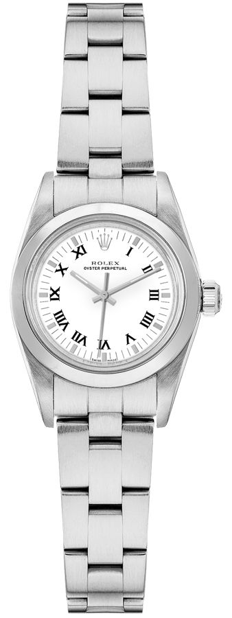 Rolex Oyster Perpetual Watches Ladies White Self winding Automatic 76080-WHTRSO Watch