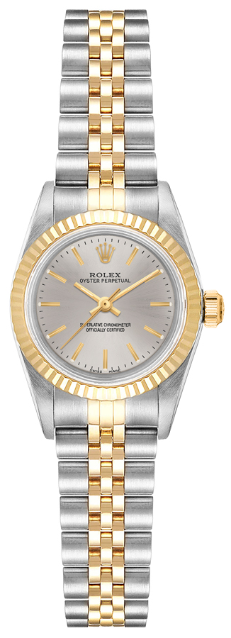 Rolex Oyster Perpetual Watches Ladies Silver Self winding Automatic 76193-SLVSJ Watch