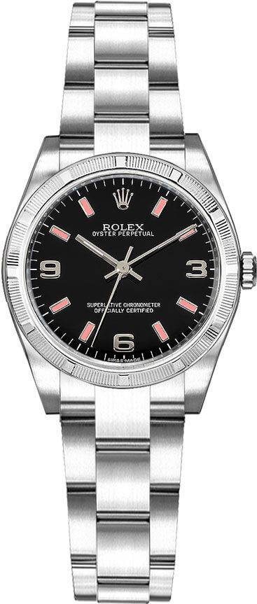 Rolex Oyster Perpetual Watches Ladies Black Self winding Automatic 176210-BLKAPSO Watch