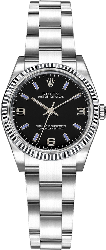 Rolex Oyster Perpetual Watches Ladies Black Self winding Automatic 176234-BLKBSAO Watch