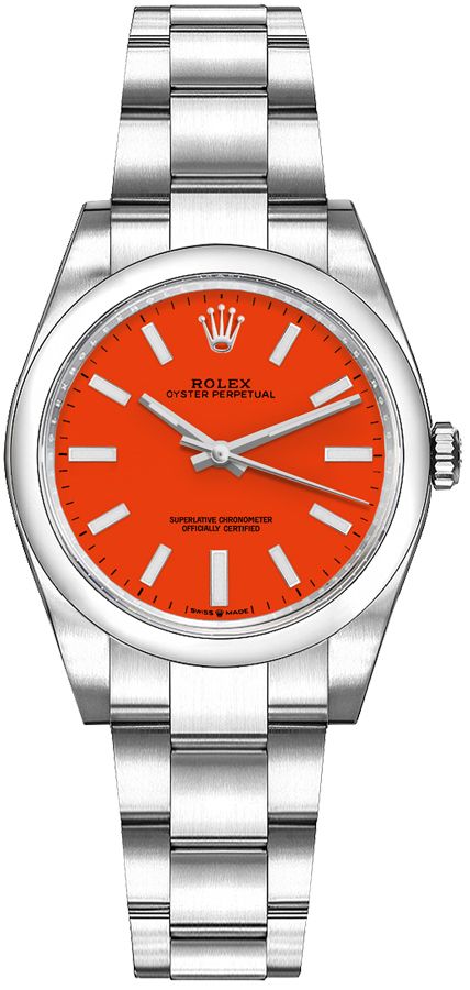 Rolex Oyster Perpetual Watches Ladies Red Self winding Automatic 277200-0008 Watch