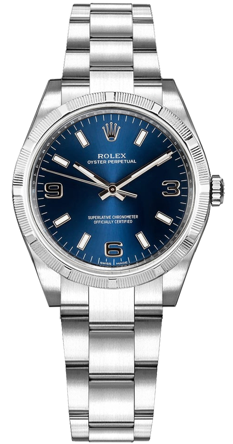 Rolex Oyster Perpetual Watches Ladies Blue Self winding Automatic 177210-BLUSAO Watch