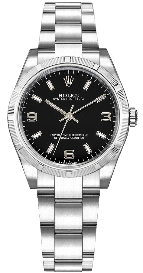 Rolex Oyster Perpetual Watches Ladies Black Self winding Automatic 177210-BLKSAO Watch