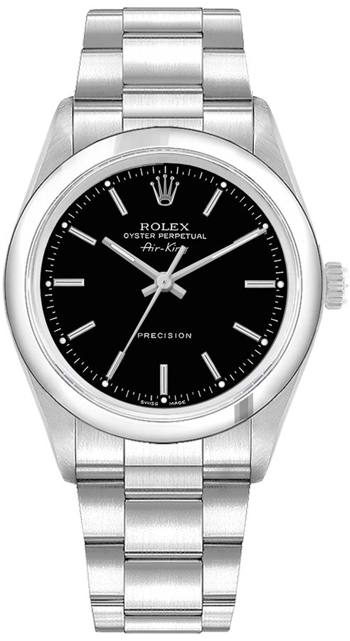 Rolex Oyster Perpetual Watches Unisex Black Self winding Automatic 14000-BLKSO Watch