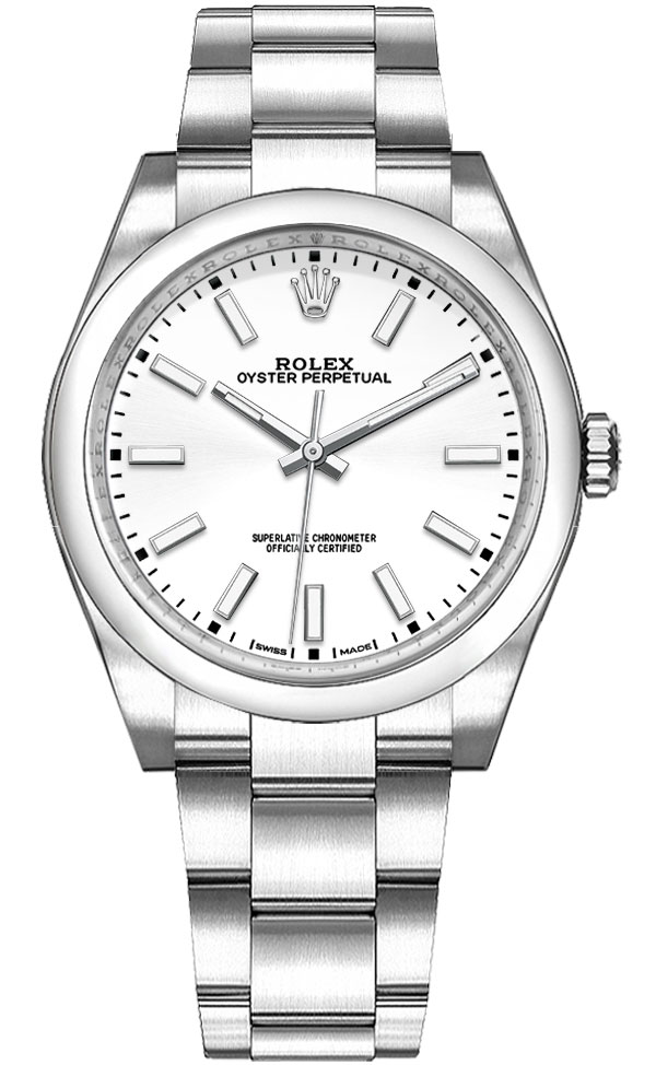 Rolex Oyster Perpetual Watches Ladies White Self winding Automatic 114200-0024 Watch