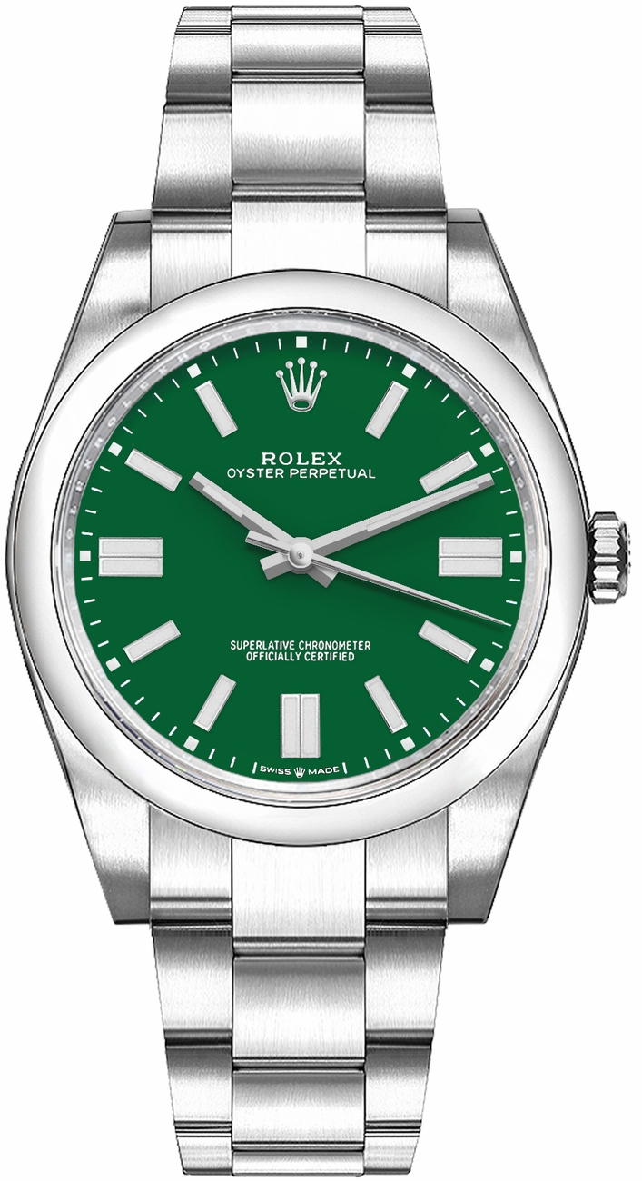 Rolex Oyster Perpetual Watches  Green Self winding Automatic 126000-0005 Watch