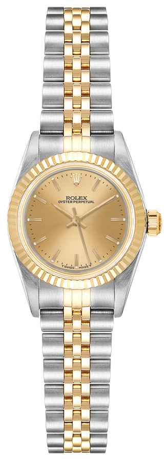 Rolex Oyster Perpetual Watches Ladies Champagne Self winding Automatic 67193-CHPSJ Watch