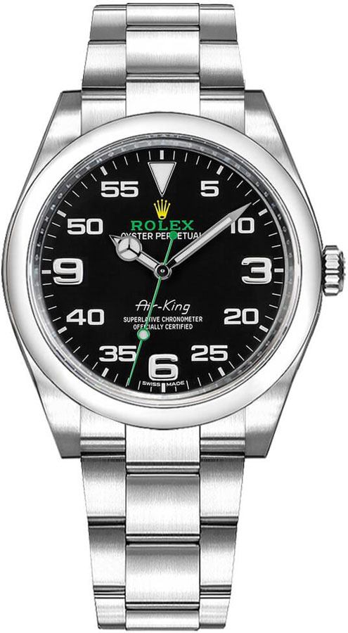 Rolex Oyster Perpetual Watches Mens Black Self winding Automatic 116900-0001 Watch