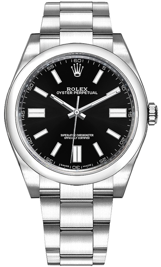 Rolex Oyster Perpetual Watches Unisex Black Self winding Automatic 116000-0013 Watch
