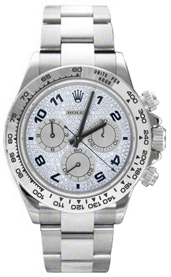 Rolex Cosmograph Daytona Watches Mens Diamonds Self winding Automatic 116509-PAVE Watch
