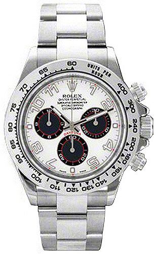 Rolex Cosmograph Daytona Watches Mens White Self winding Automatic 116509-WHT Watch