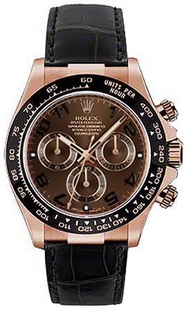 Rolex Cosmograph Daytona Watches Mens Brown Self winding Automatic 116515LN-0004 Watch