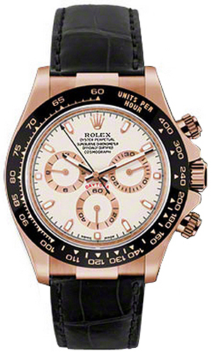 Rolex Cosmograph Daytona Watches Mens Ivory Self winding Automatic 116515LN-0003 Watch