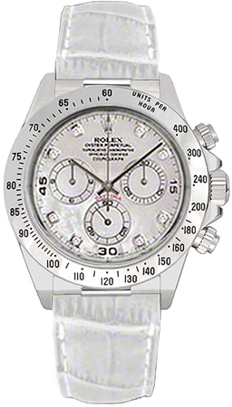 Rolex Cosmograph Daytona Watches Mens Pearl White Self winding Automatic 116519-MOPDWH Watch