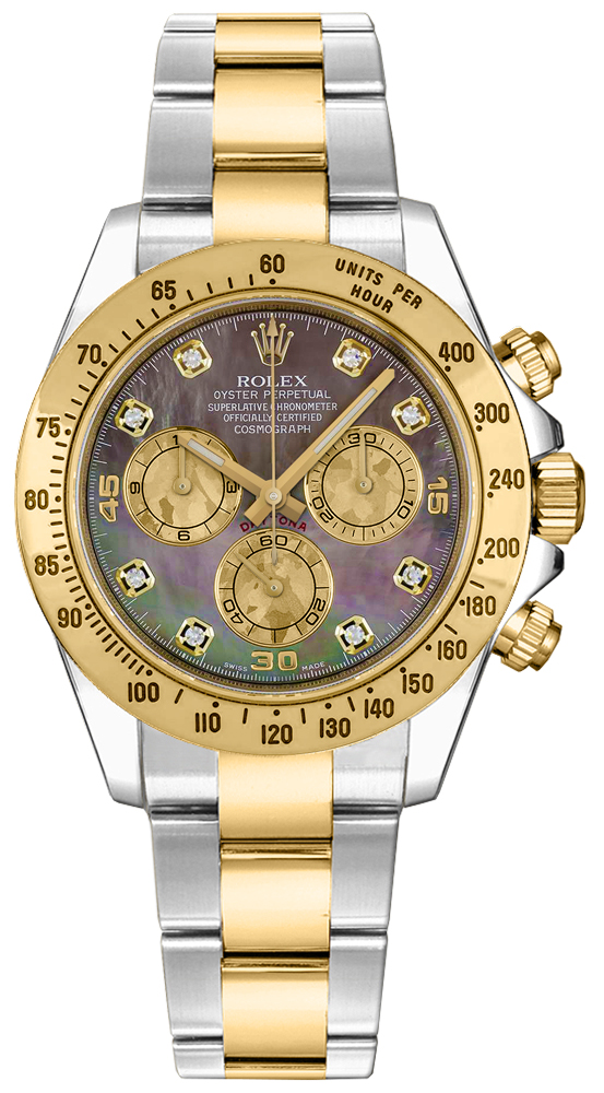 Rolex Cosmograph Daytona Watches  Dark Mother of Pearl Black Self winding Automatic 116523-0047 Watch