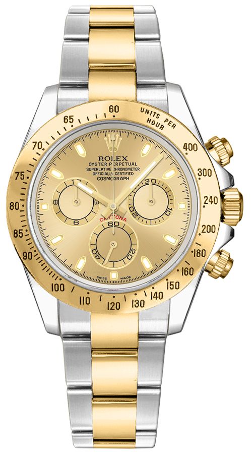 Rolex Cosmograph Daytona Watches Mens Champagne Self winding Automatic 116523-0042 Watch