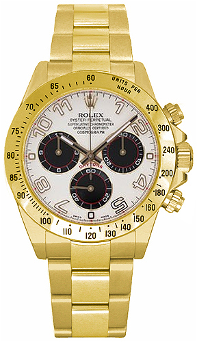 Rolex Cosmograph Daytona Watches Mens Ivory Self winding Automatic 116528-0038 Watch